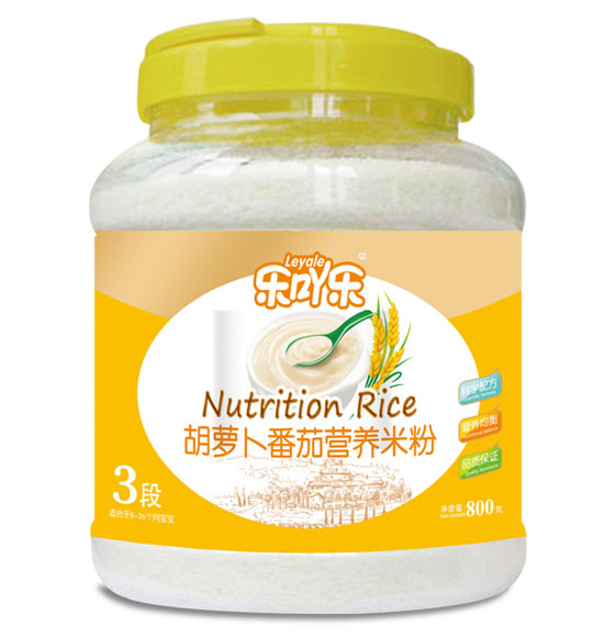 樂(lè)吖樂(lè)胡蘿卜番茄營(yíng)養(yǎng)米粉3段