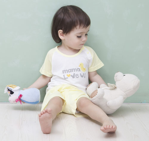 樂(lè)友孕嬰童T恤短褲套裝