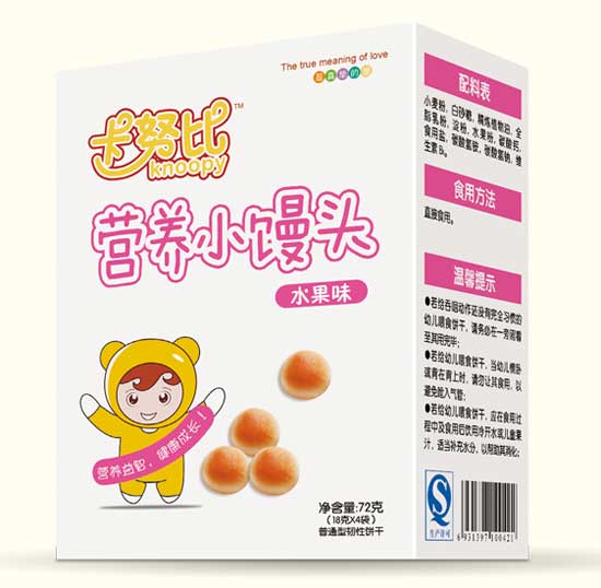 卡努比水果味營(yíng)養(yǎng)小饅頭