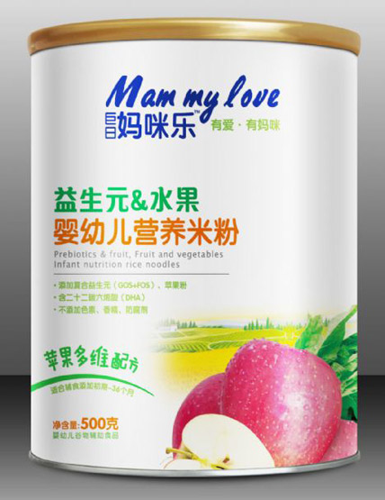 巨日媽咪樂益生元水果yingye營(yíng)養(yǎng)米粉蘋果多維配方