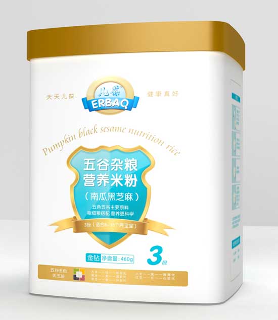 兒葆南瓜黑芝麻3段五谷雜糧營(yíng)養(yǎng)米粉聽(tīng)裝