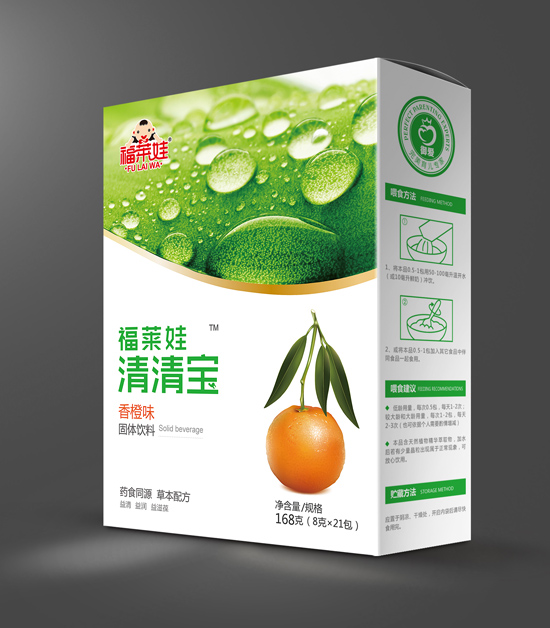 福萊娃香橙味清清寶盒裝