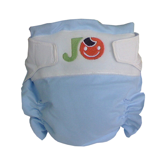 巧爸比純棉防尿褲藍色背面