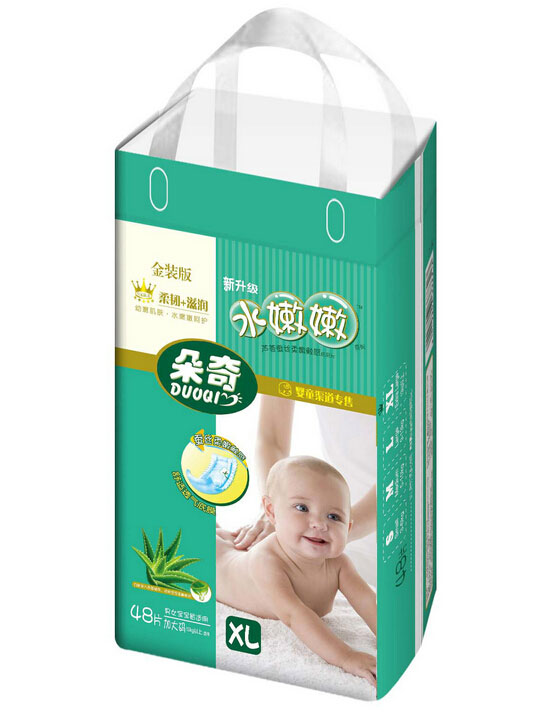 朵奇金裝水嫩嫩蘆薈蠶絲柔嫩紙尿片-XL48