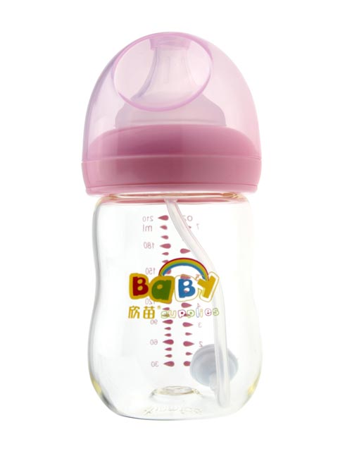 欣苗新升級(jí)蘑菇頭PA奶瓶210ml粉色