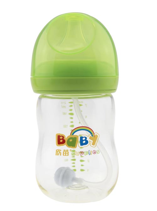 欣苗新升級蘑菇頭PA奶瓶210ml綠色