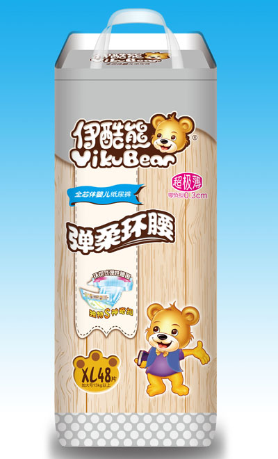 伊酷熊全芯體yinge紙尿褲XL碼48片