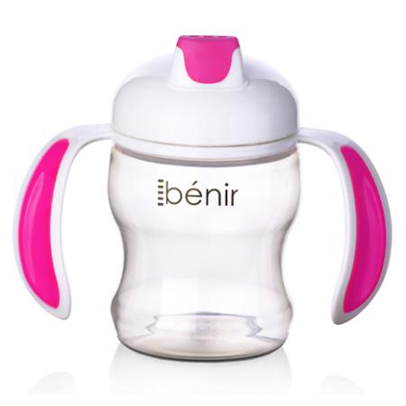 清素200ml吸嘴學(xué)飲杯-玫紅色(第一階段)