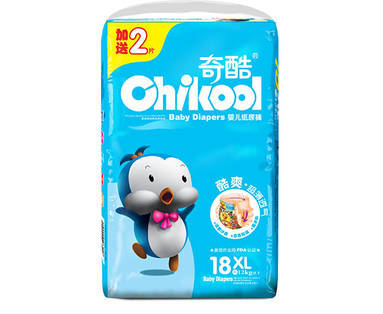 奇酷藍(lán)品鵝紙尿褲XL18片