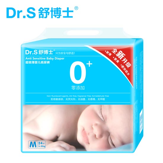 舒博士超級(jí)薄yinge紙尿褲M24片