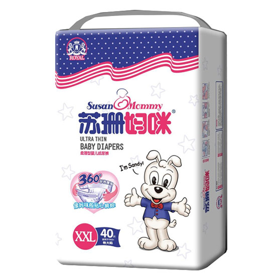 蘇珊媽咪柔薄型yinge紙尿褲XXL40片