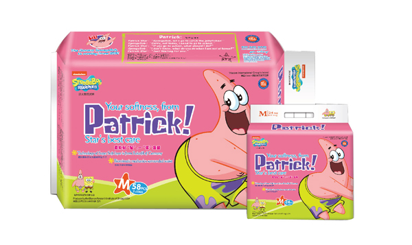 海綿寶寶一派溫馨紙尿褲M碼