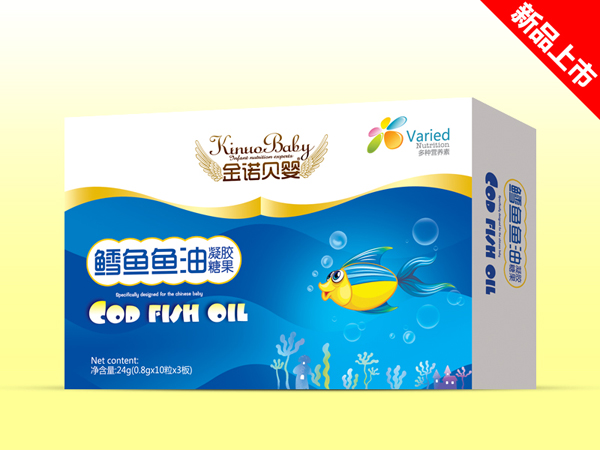 金諾貝嬰鱈魚(yú)魚(yú)油凝膠糖果