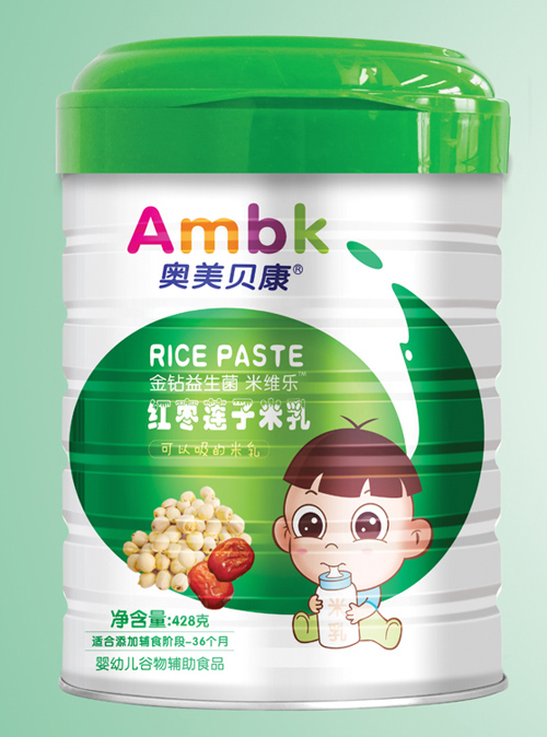 奧美貝康428克紅棗蓮子米乳