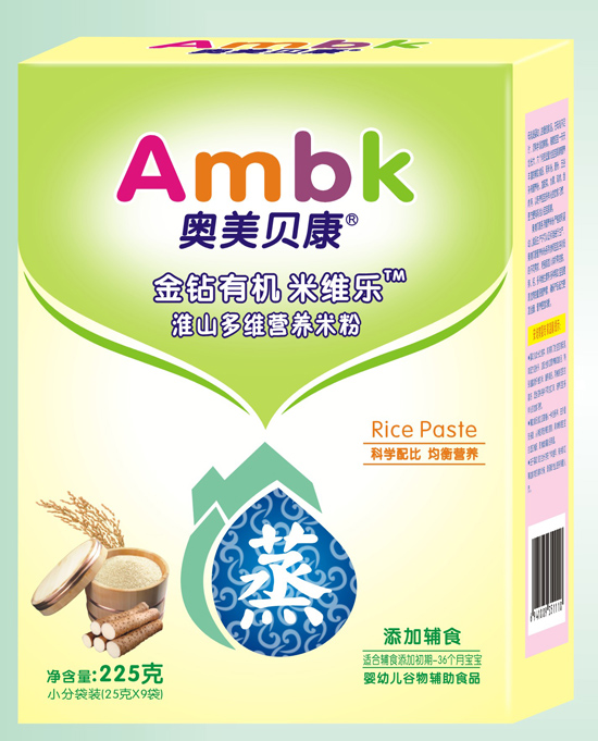 奧美貝康金裝225克淮山多維營養(yǎng)蒸米粉