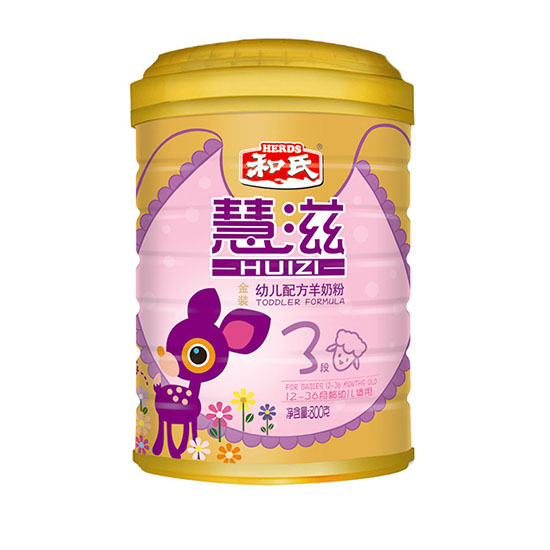 慧滋金裝youe配方羊奶粉3段800克