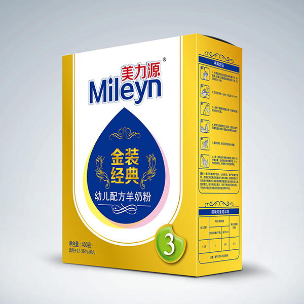 美力源金裝經(jīng)典youe配方羊奶粉盒裝400克3段