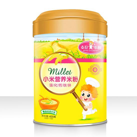 麥拉小廚-小米營養(yǎng)米粉罐裝-強(qiáng)化鈣鐵鋅