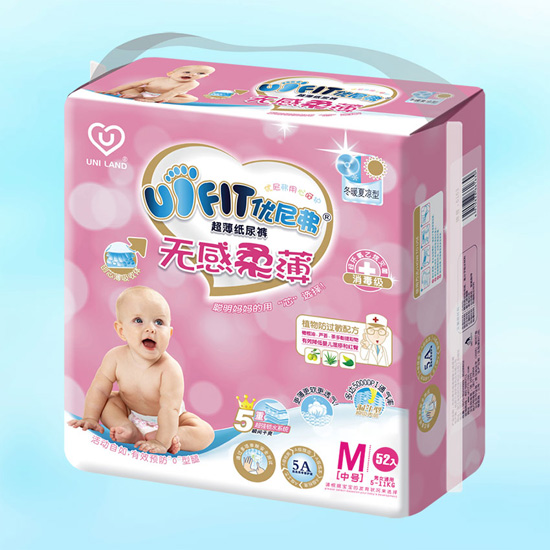 優(yōu)尼弗無(wú)感柔薄yinge紙尿褲M(mǎn)碼52入