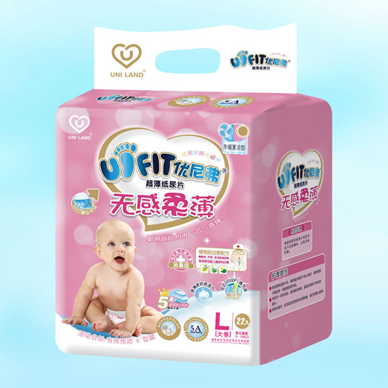 優(yōu)尼弗無感柔薄yinge紙尿片L碼22入