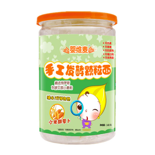 嬰維麥手工發(fā)酵顆粒面小米胡蘿卜