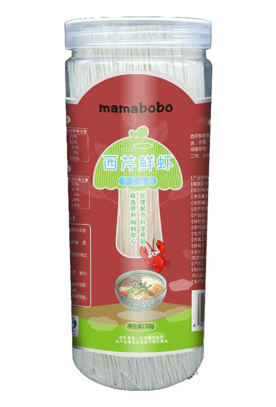 mamabobo西芹鮮蝦手工面