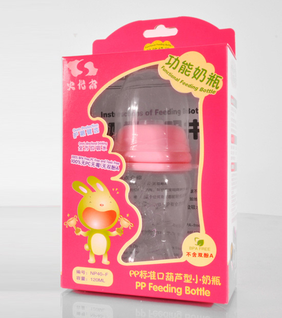 史代爾PP標(biāo)準(zhǔn)口葫蘆型奶瓶120ml粉