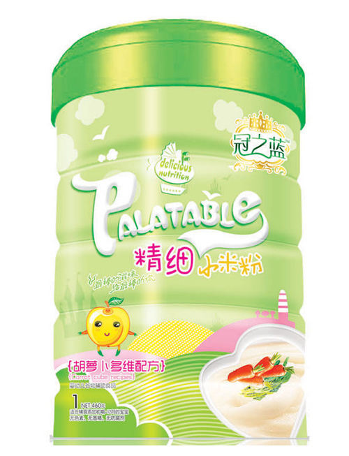 冠之藍(lán)胡蘿卜多維配方精細(xì)小米粉1段