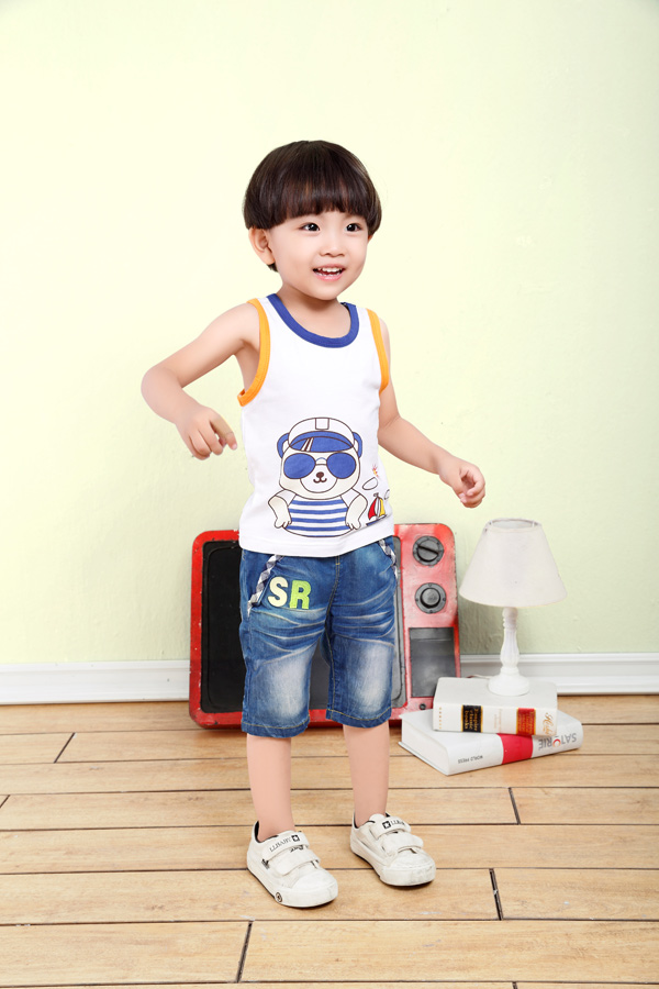 小狗巴納男寶寶背心