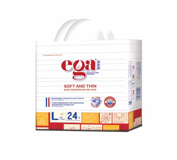 嬰姿雅柔薄干爽嬰兒紙尿褲小包L24片(紅)