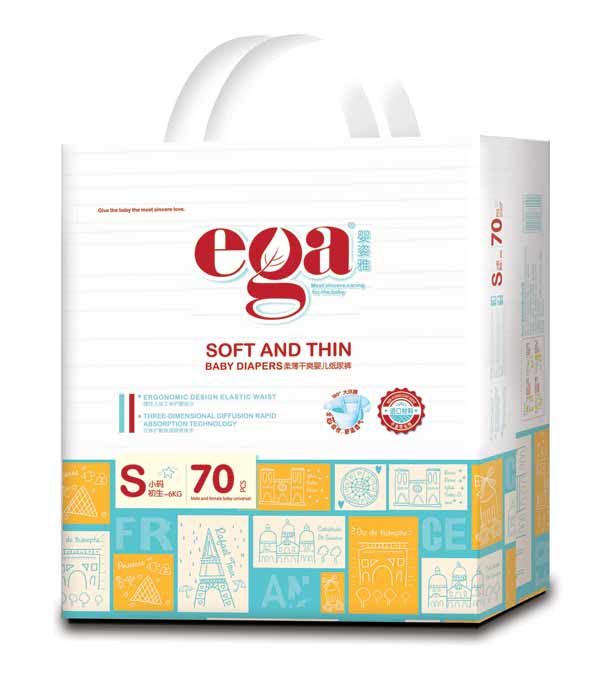 嬰姿雅柔薄干爽嬰兒紙尿褲大包S70片(藍(lán))