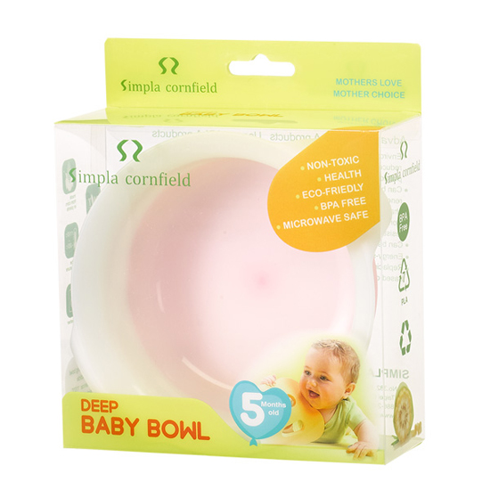 玉米田嬰童深碗-粉紅