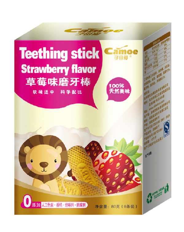 子母愛(ài)草莓味磨牙棒