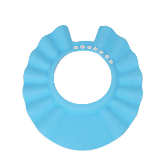 定制加厚寶寶洗發(fā)帽藍(lán)