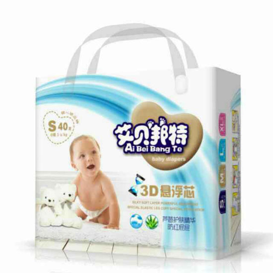 艾貝邦特3D懸浮芯yinge紙尿褲S碼40片