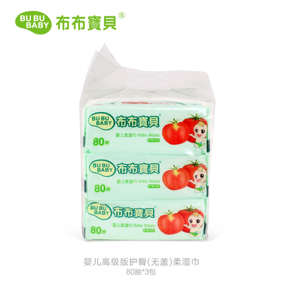 布布寶貝yinge高級版護臀(無蓋)柔濕巾-80抽-3包