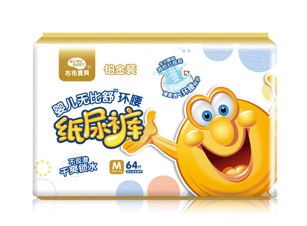 布布寶貝鉑金裝yinge環(huán)腰紙尿褲M橫向