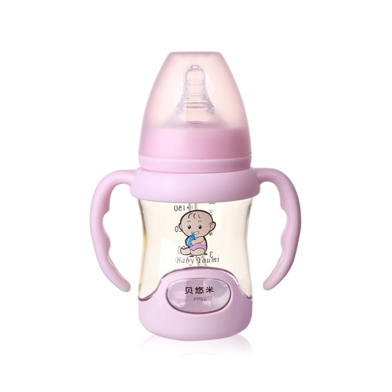 貝悠米PPSU奶瓶120ml粉色