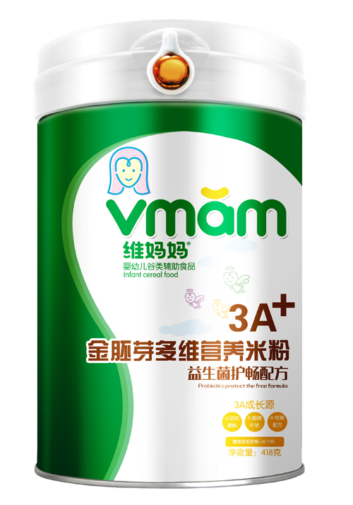 維媽媽益生菌護(hù)暢3A金胚芽營養(yǎng)米粉