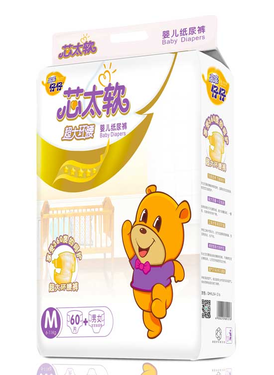 親親仔仔芯太軟環(huán)腰紙尿褲M碼60片