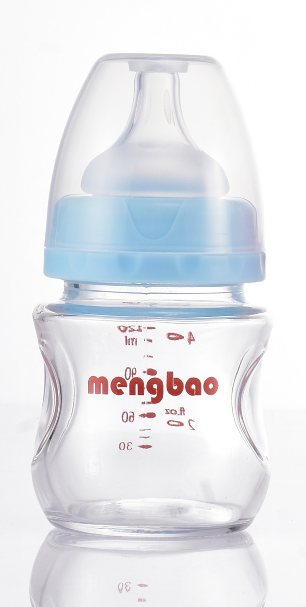 盟寶PP果汁奶瓶藍(lán)色
