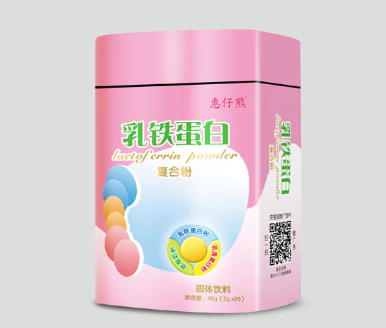 惠仔熊QS乳鐵蛋白復(fù)合粉20袋(鐵盒)