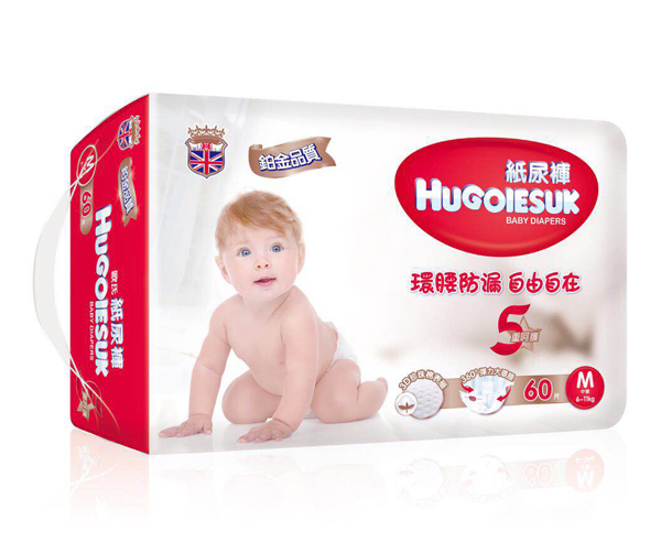 HUGOIESUK紙尿褲M碼60片