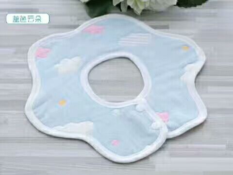 淘貝貓六層紗布花朵圍嘴-藍色云朵.jpg 淘貝貓六層紗布花朵圍嘴-藍色云朵.jpg