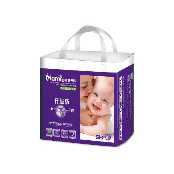 媽咪艾無(wú)憂(yōu)紙尿褲升級(jí)版360°大環(huán)腰紙尿褲S