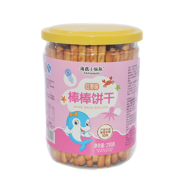 海底小縱隊棒棒餅干紅棗味210g