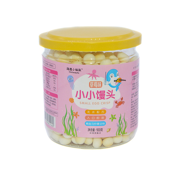 海底小縱隊小小饅頭草莓味包裝升級100g