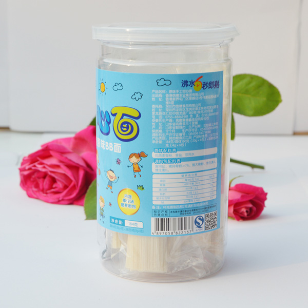 捌月拾伍原味空心面罐裝背面184g