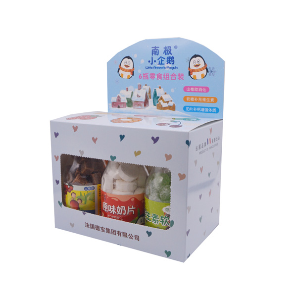 南極小企鵝六瓶零食組合裝側面