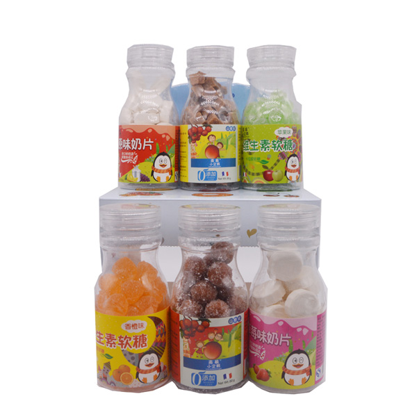 南極小企鵝六瓶零食組合細節(jié)